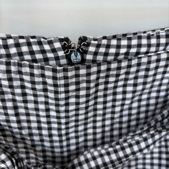 Free People Gingham Pants Size 2 - Picture 4 of 6